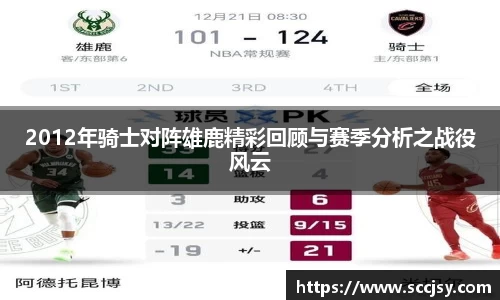 2012年骑士对阵雄鹿精彩回顾与赛季分析之战役风云